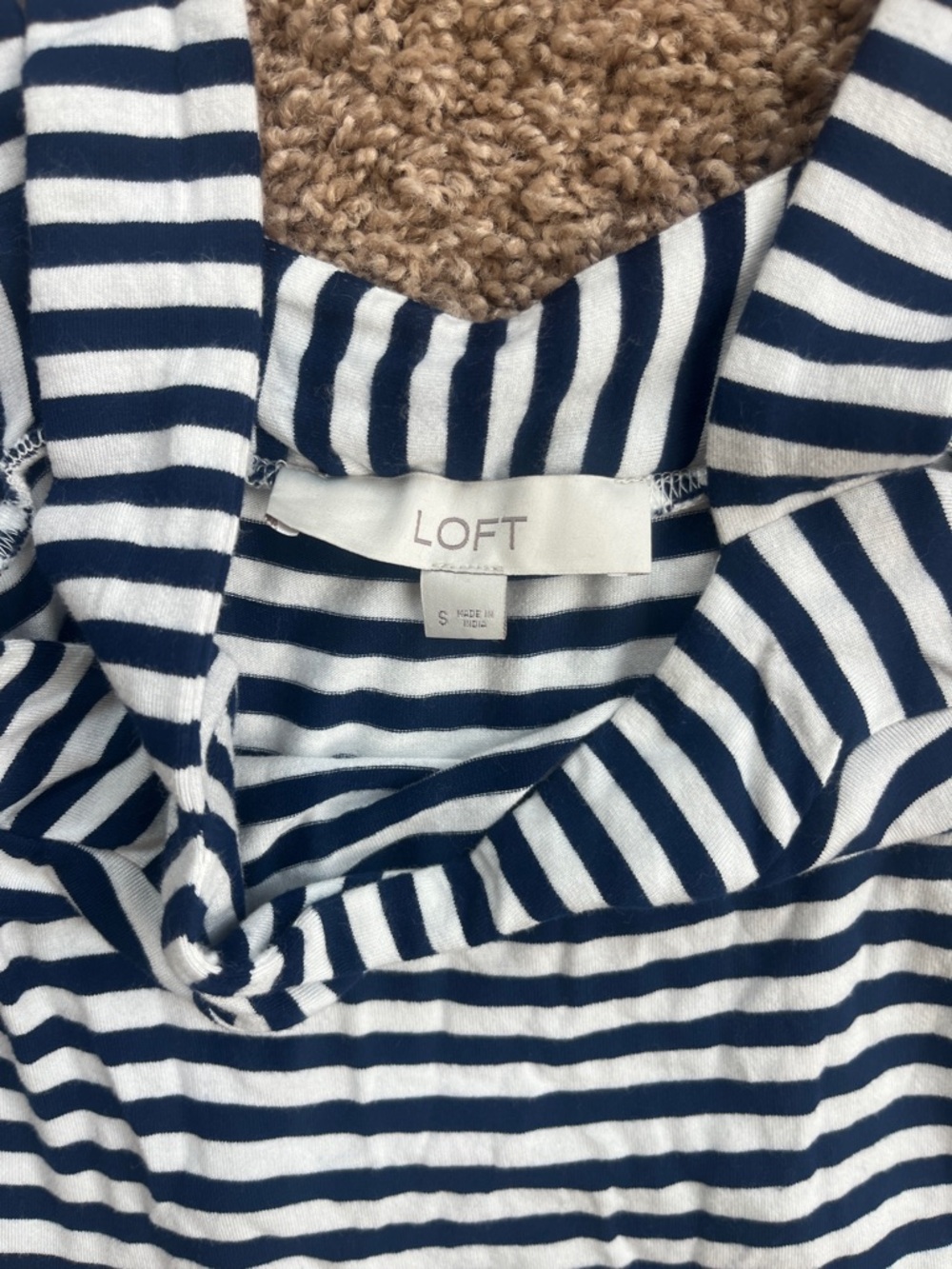 LOFT Black and White Striped Maxi Dress - Picture 5 of 6